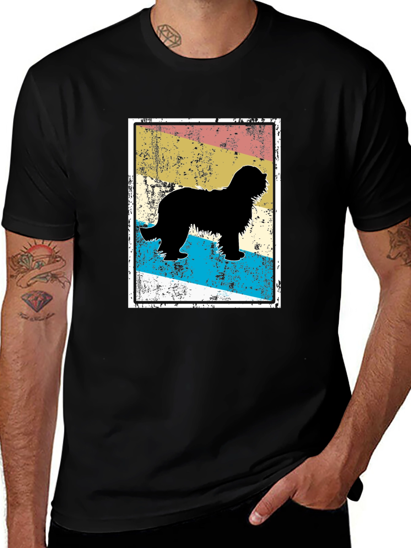 Retro Dog Silhouette T-Shirt