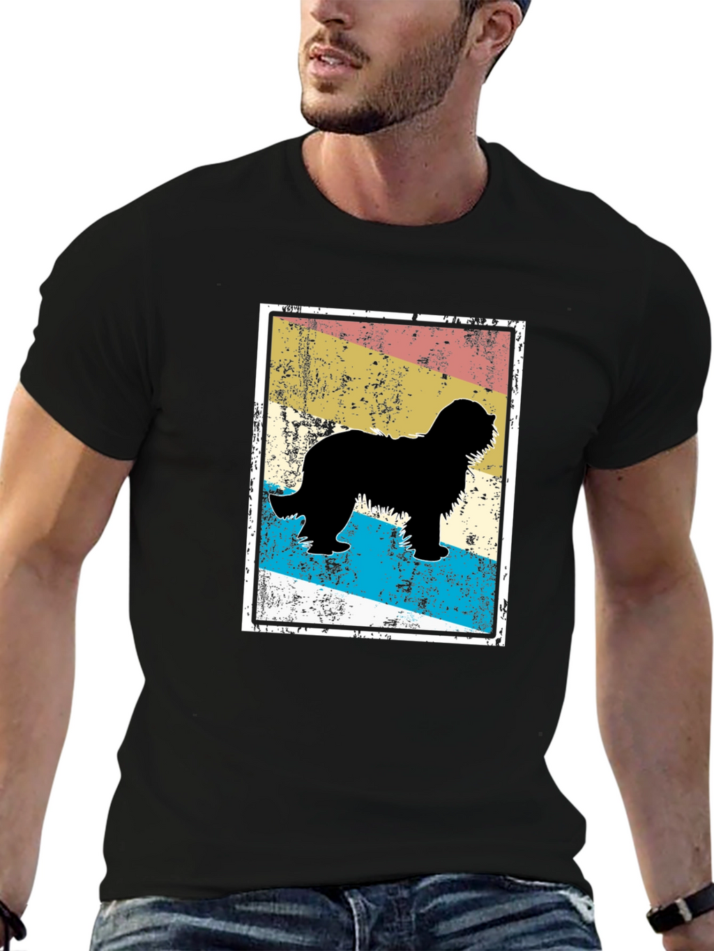 Retro Dog Silhouette T-Shirt
