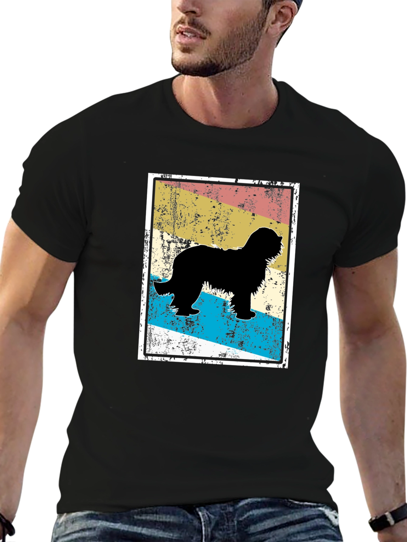 Retro Dog Silhouette T-Shirt