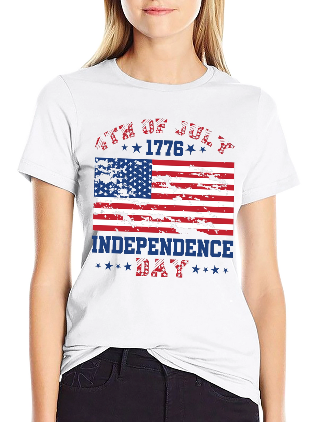 Patriotic Independence Day T-Shirt: USA Flag Graphic Tee
