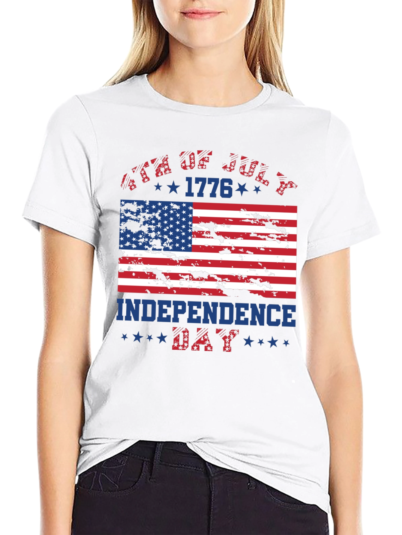 Patriotic Independence Day T-Shirt: USA Flag Graphic Tee