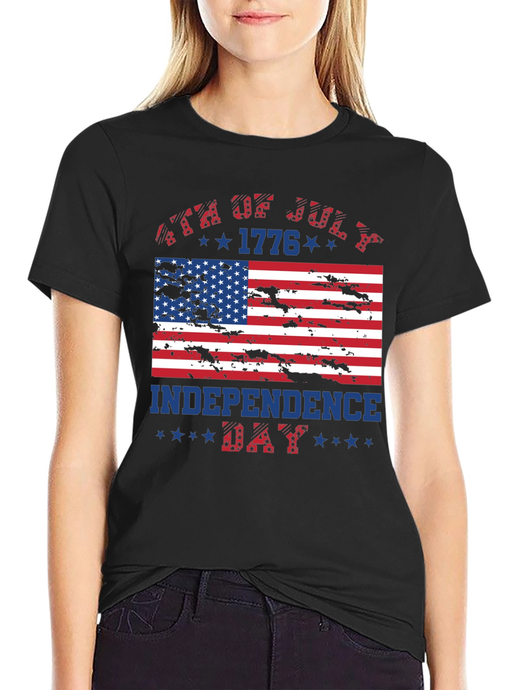 Patriotic Independence Day T-Shirt: USA Flag Graphic Tee