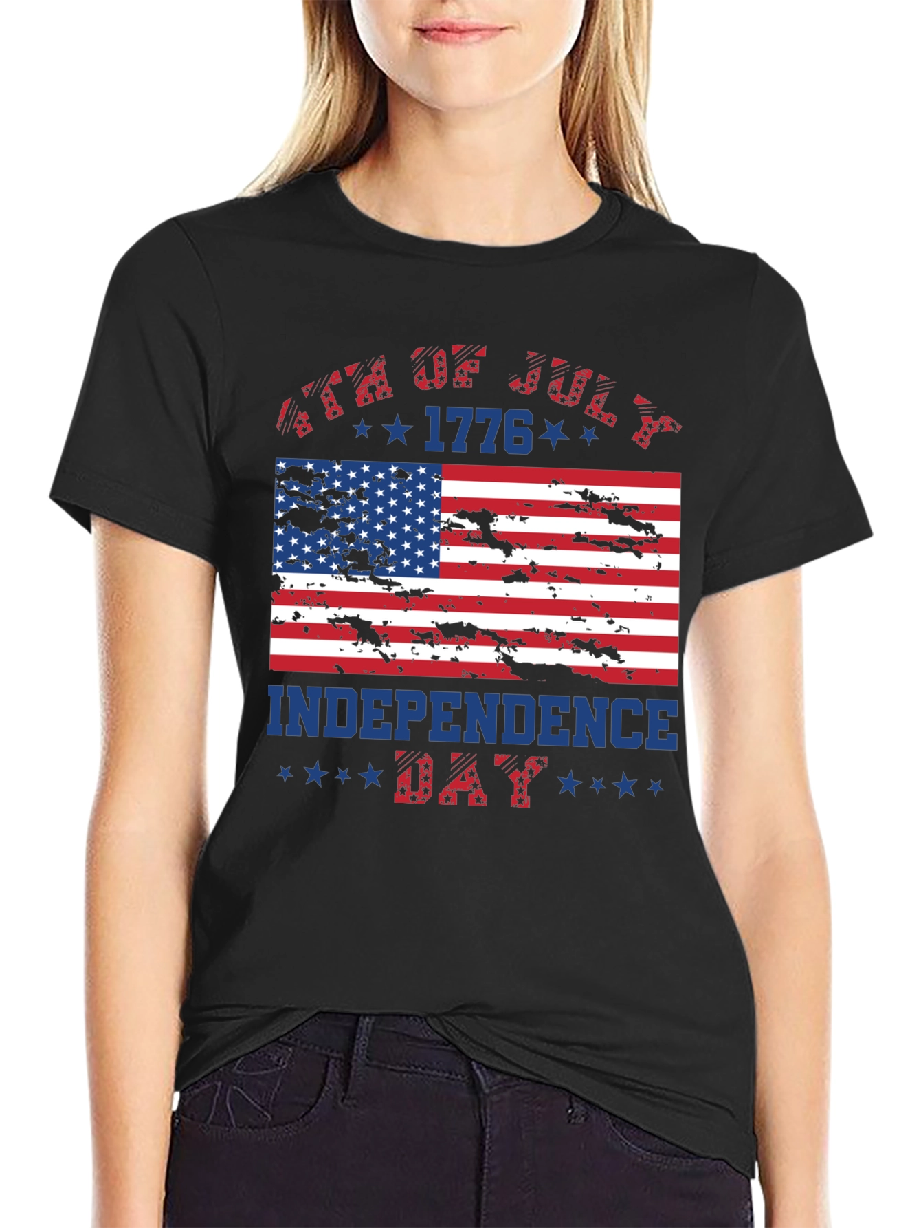 Patriotic Independence Day T-Shirt: USA Flag Graphic Tee