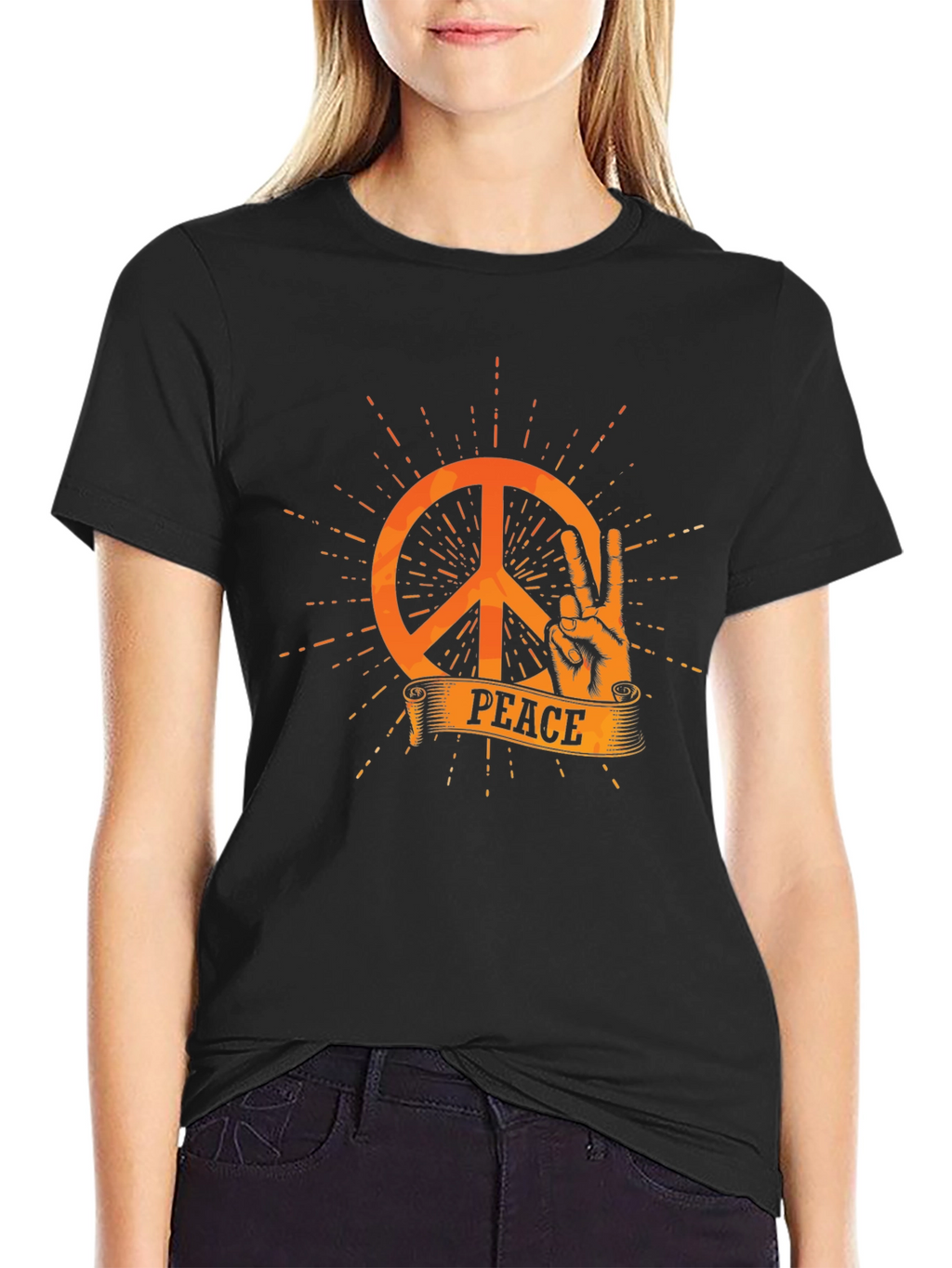 Peace Sign T-Shirt - Retro Style