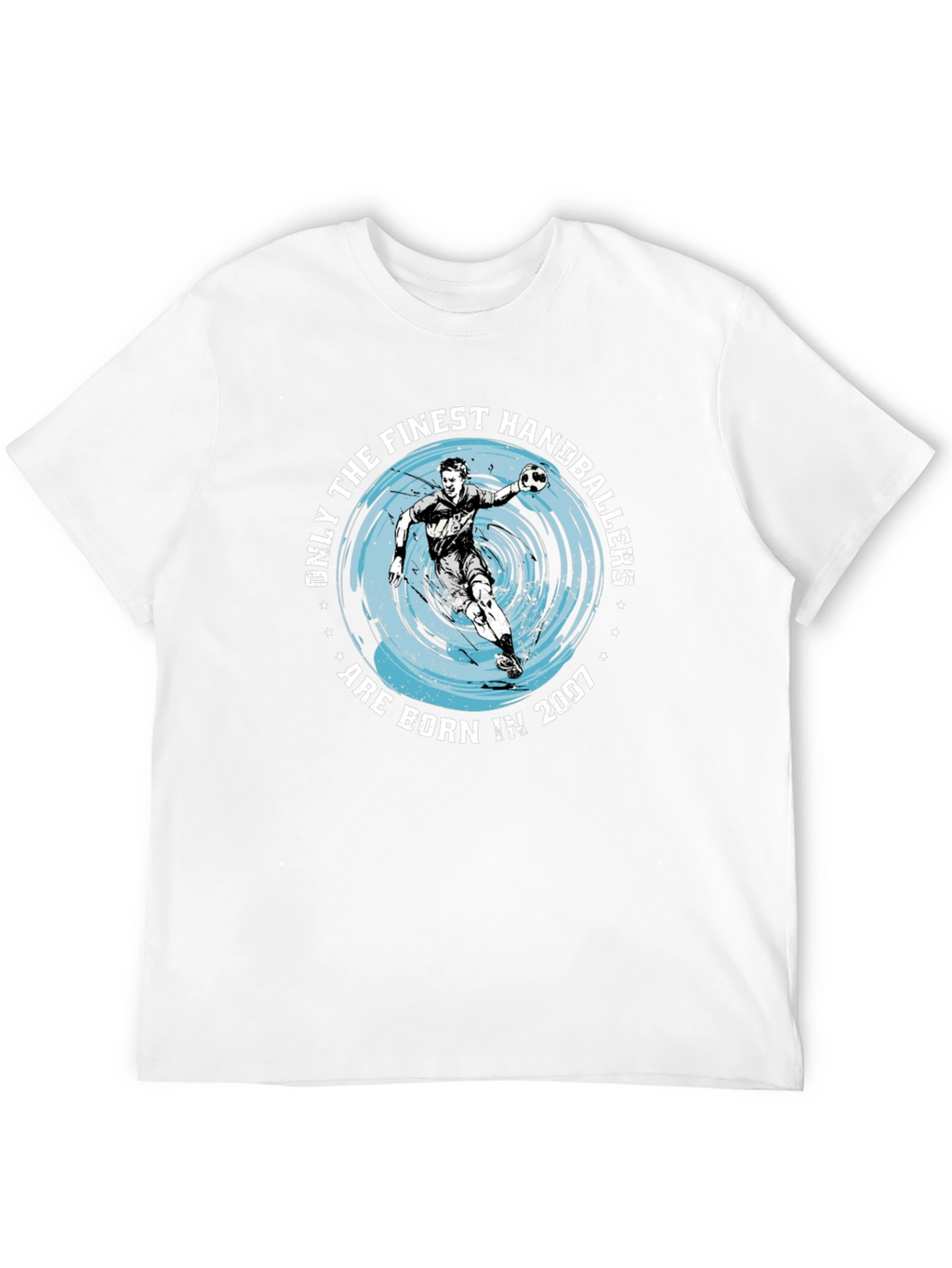 Finest Handballers Born in 2007 Black T-Shirt