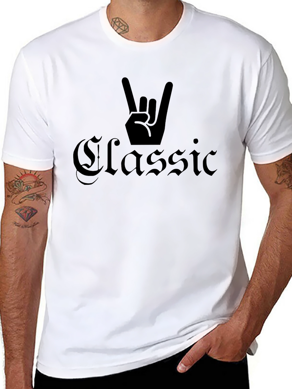 Classic Rock Hand T-Shirt - Black