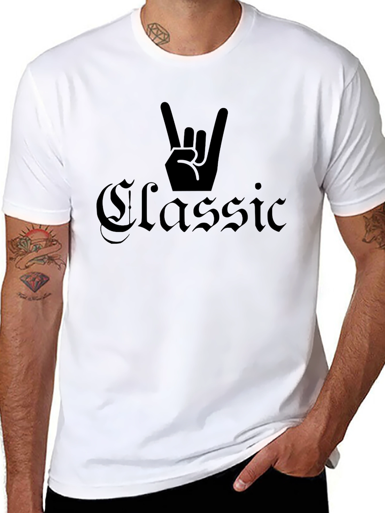 Classic Rock Hand T-Shirt - Black