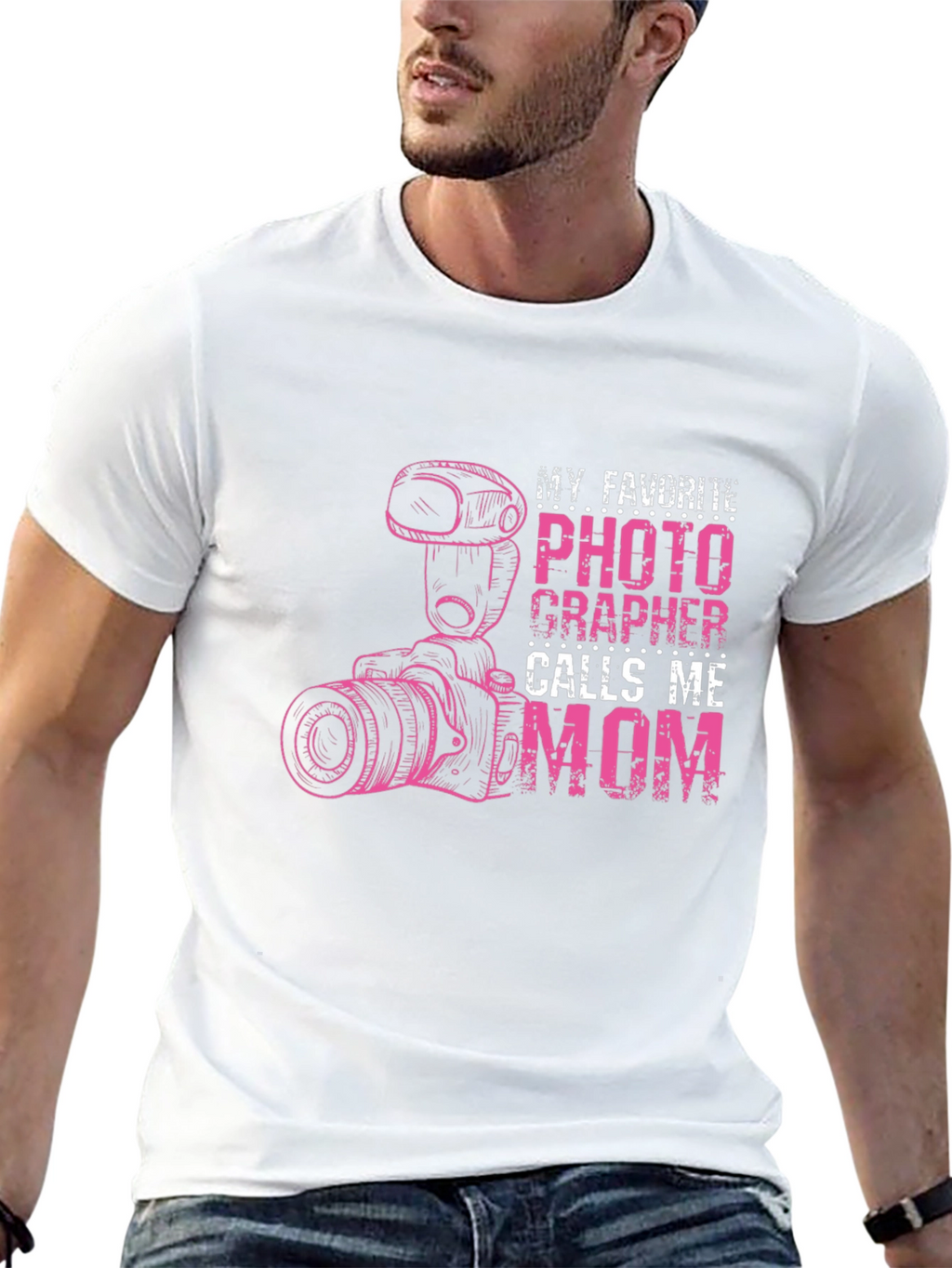Photographer Mom T-Shirt - Black Graphic Tee