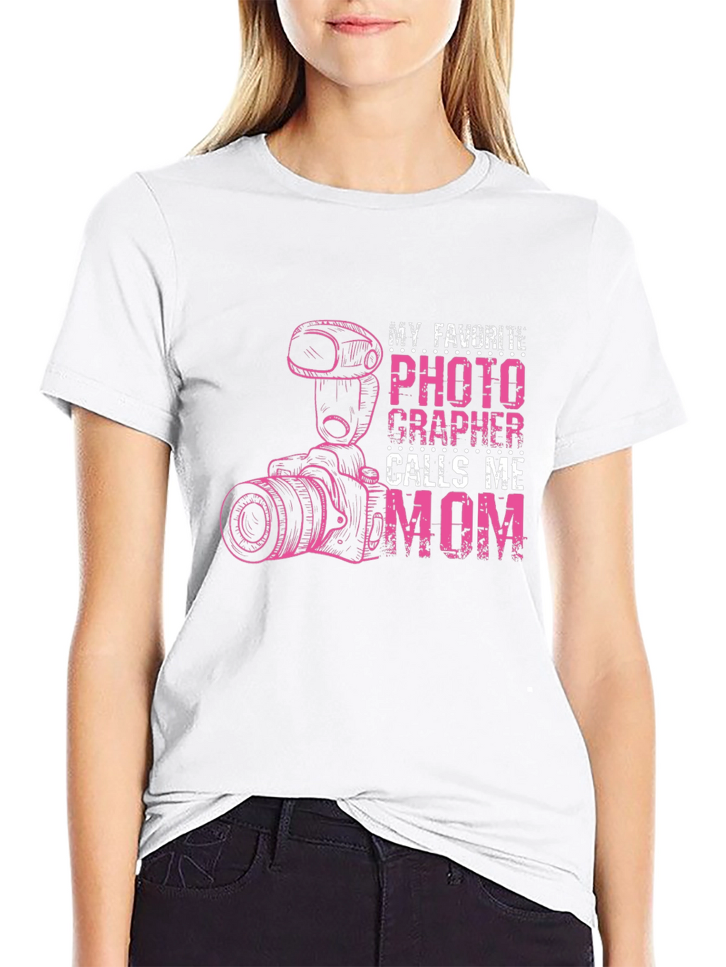 Photographer Mom T-Shirt - Black Graphic Tee