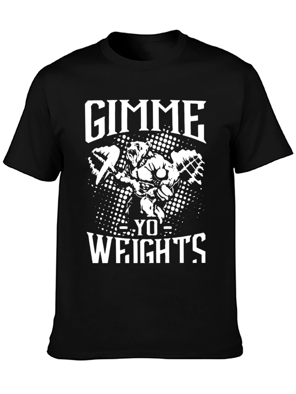 Gimme Yo Weights Bear Gym T-Shirt
