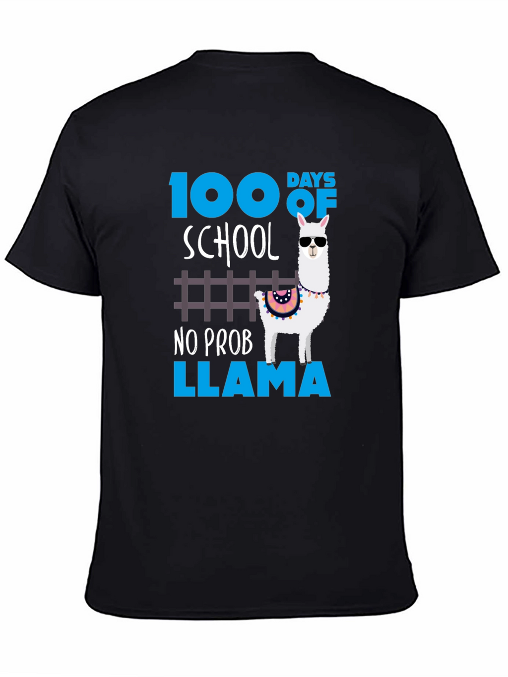 100 Days of School No Prob Llama Graphic Tee