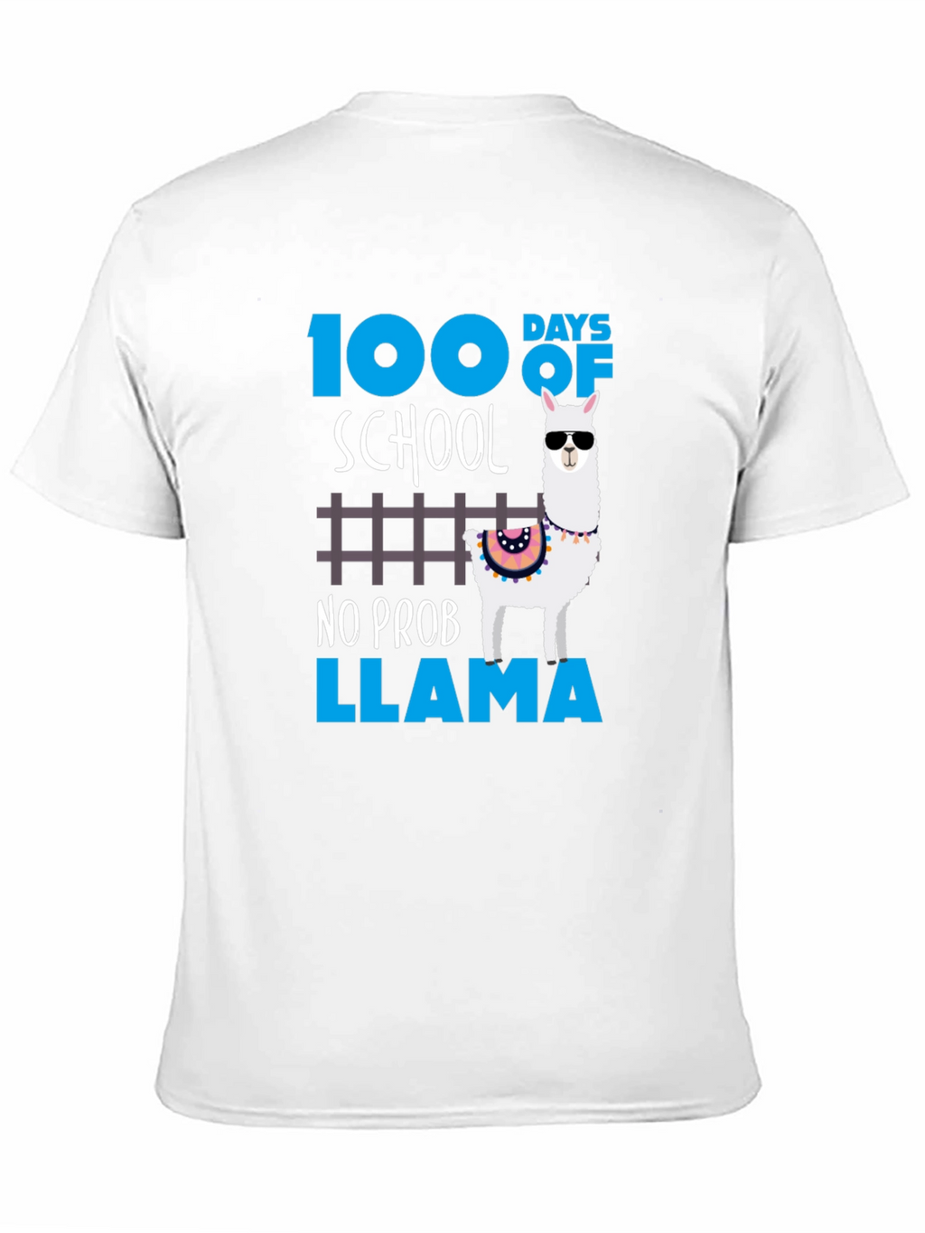 100 Days of School No Prob Llama Graphic Tee