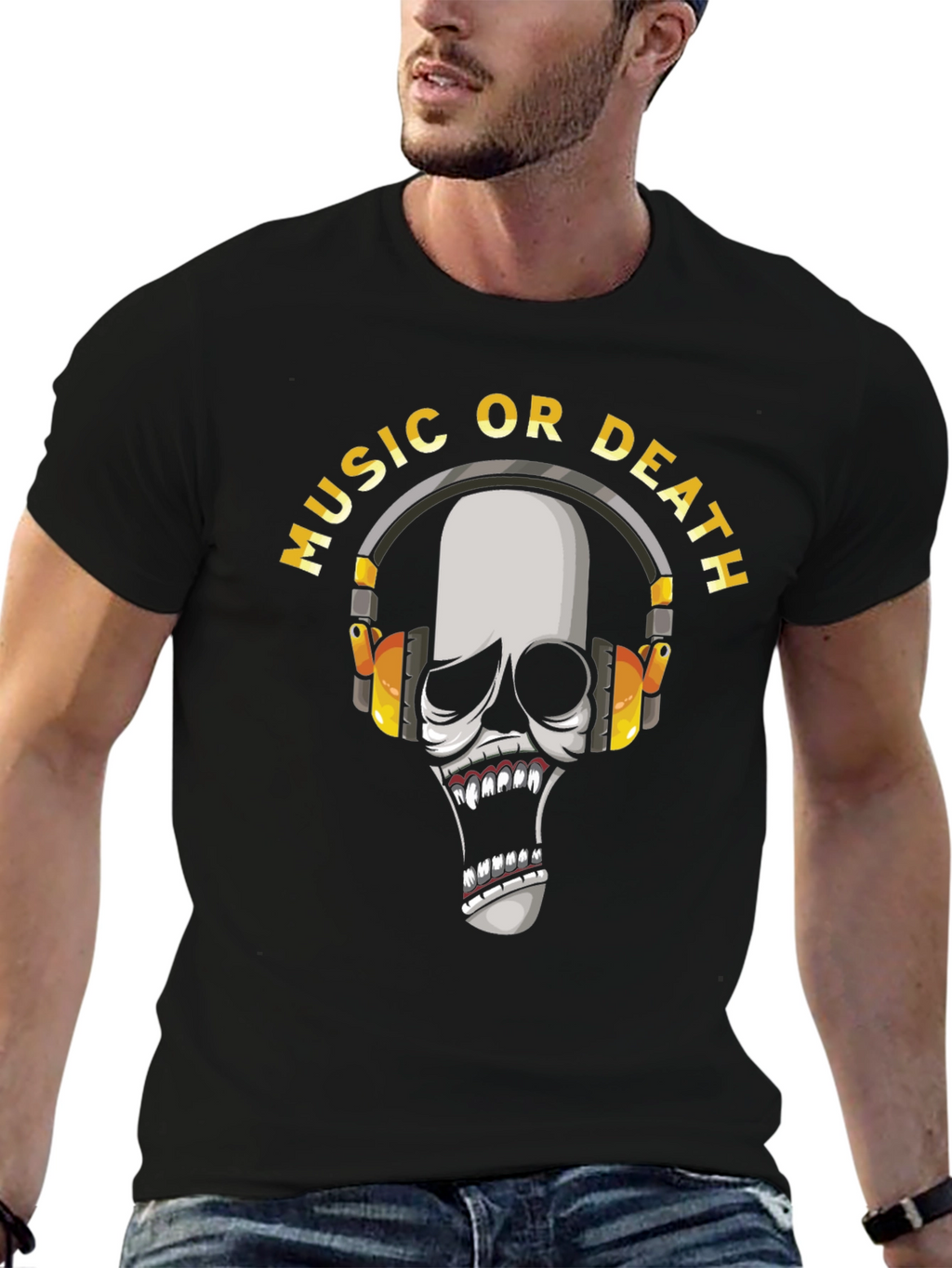 Music or Death Graphic T-Shirt