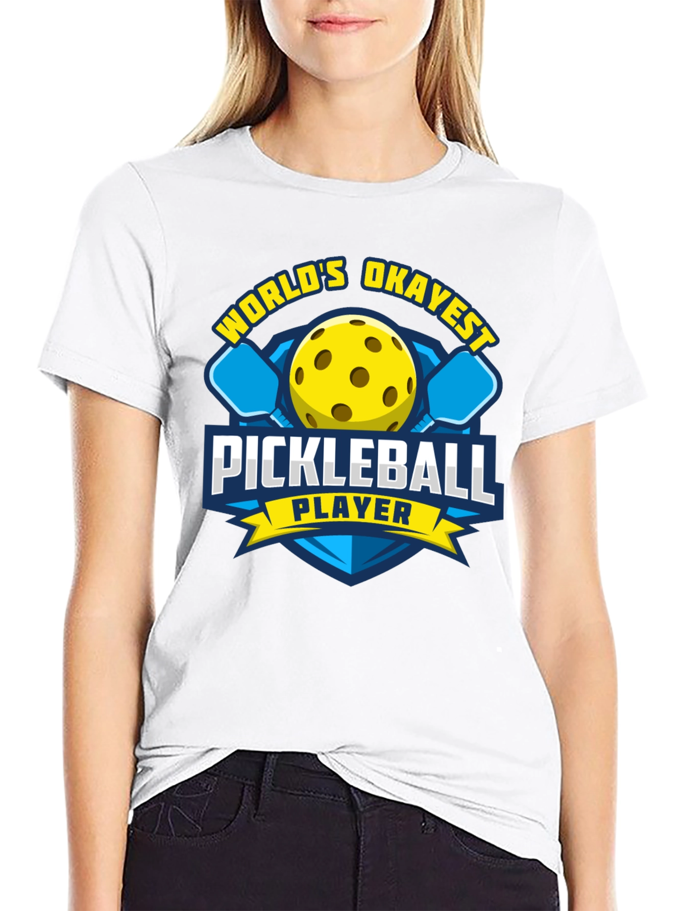 Worlds Okayest Pickleball Player T-Shirt