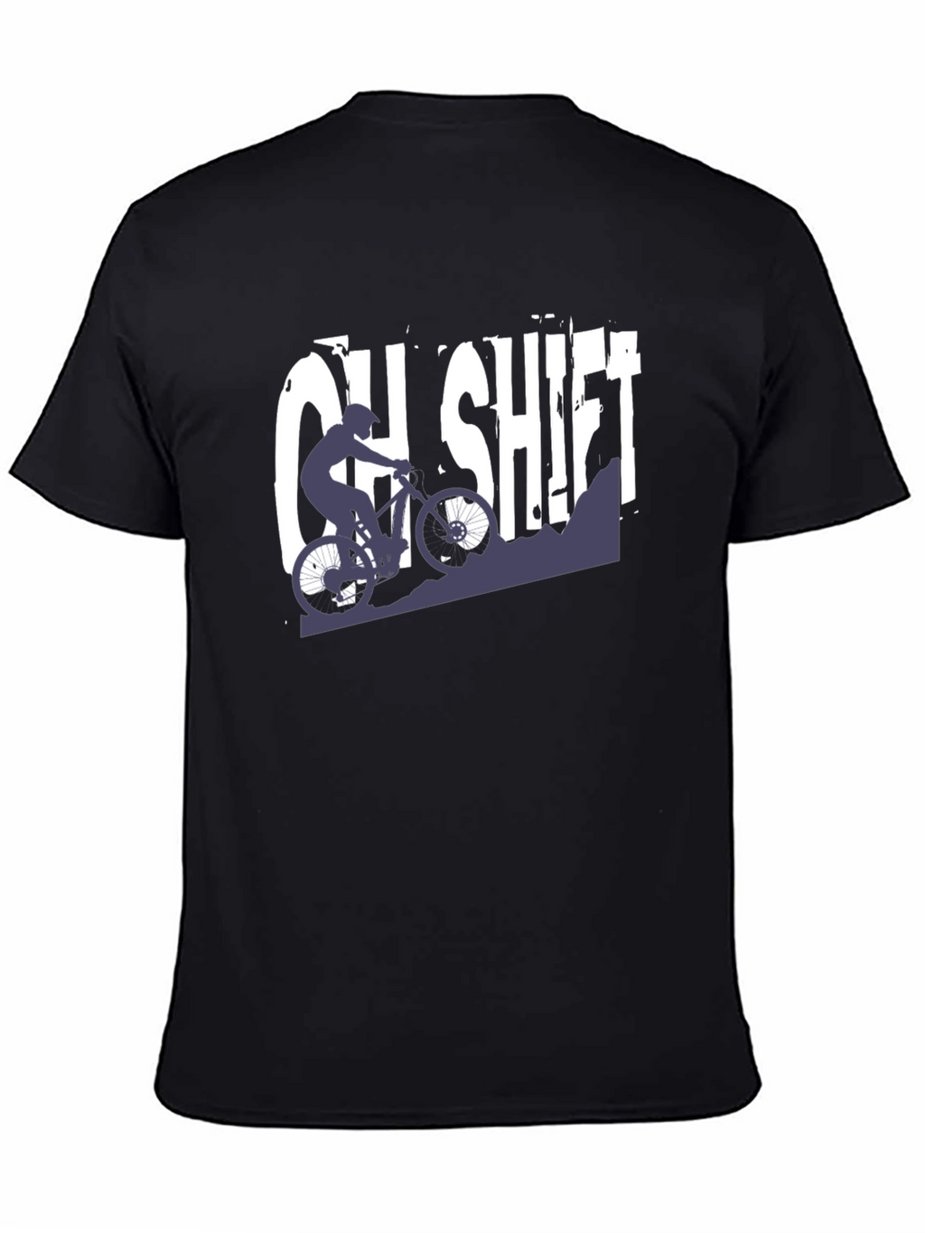 OH SHIFT Mountain Biking T-Shirt - Black