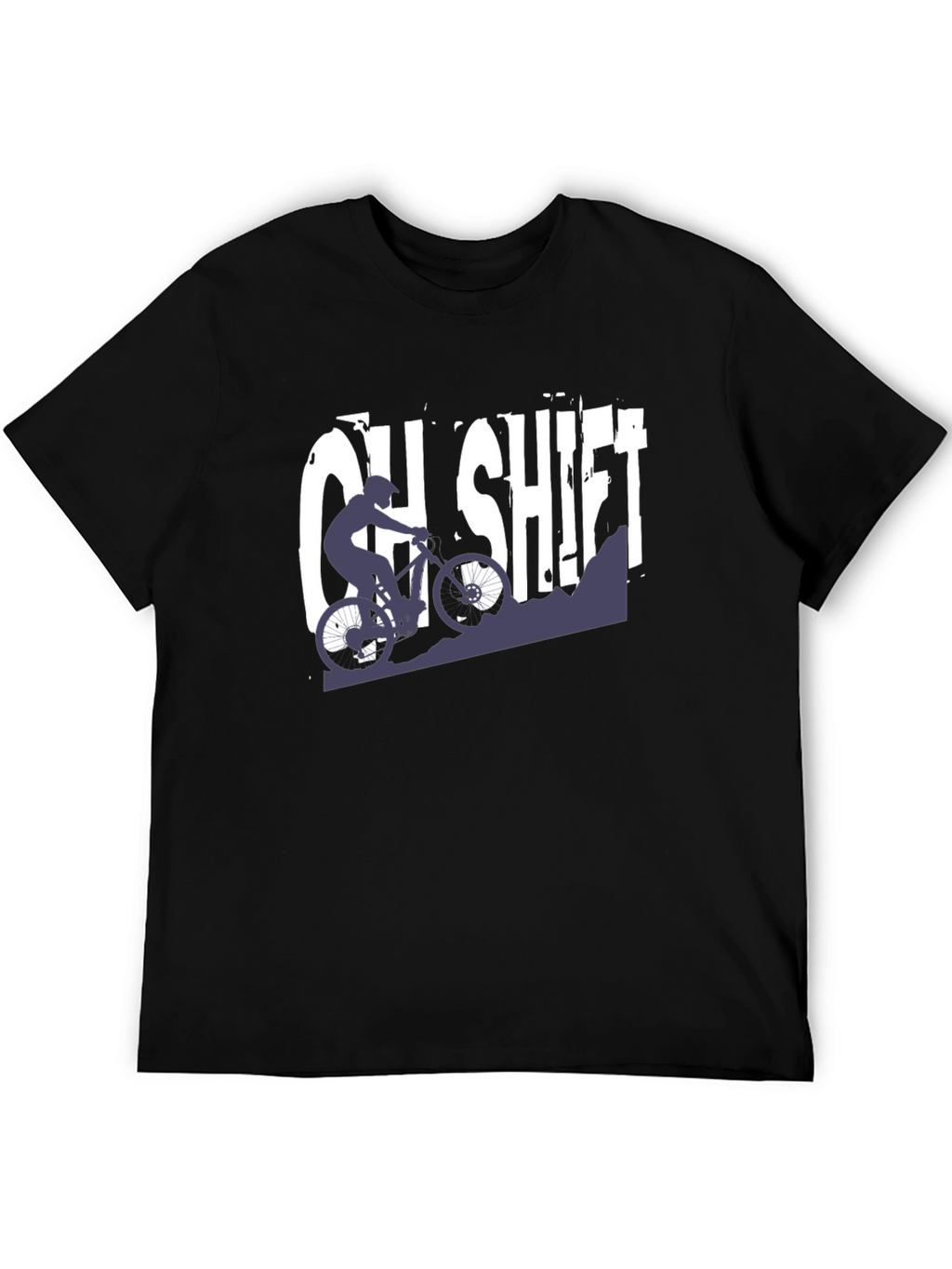 OH SHIFT Mountain Biking T-Shirt - Black