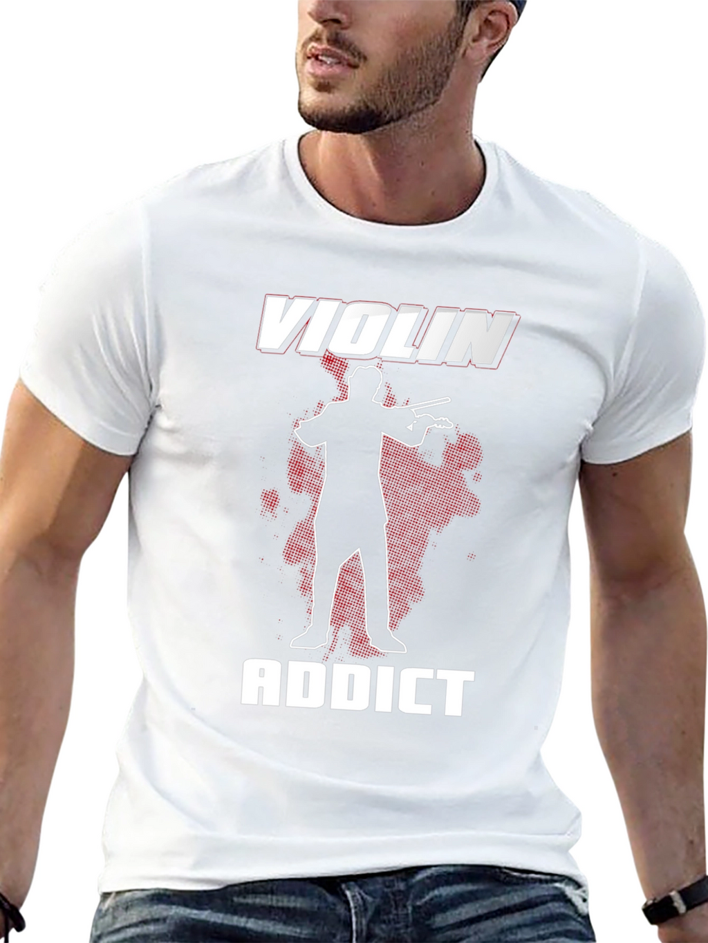Violin Addict Graphic T-Shirt - Musicians Tee