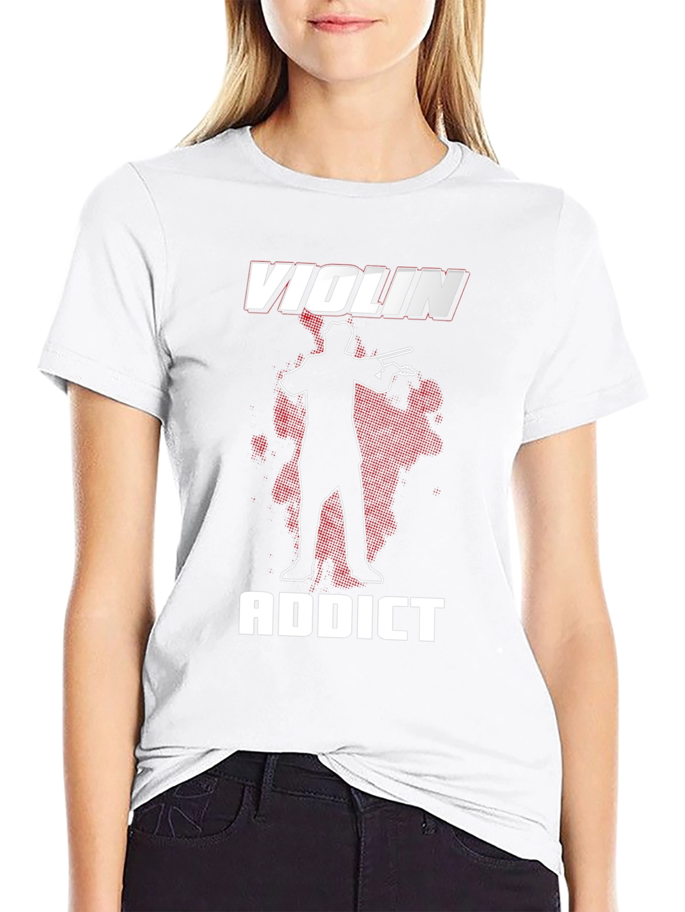 Violin Addict Graphic T-Shirt - Musicians Tee