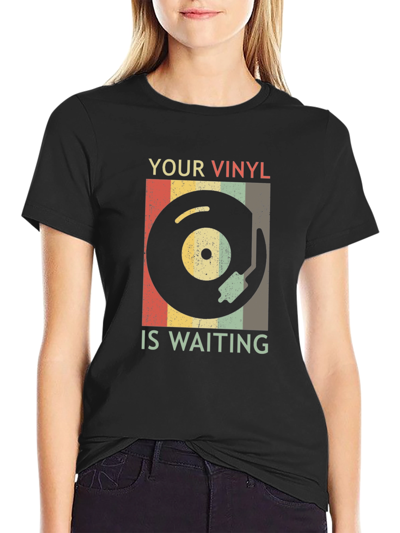 Retro Vinyl Record T-Shirt - Your Vinyl is Waiting
