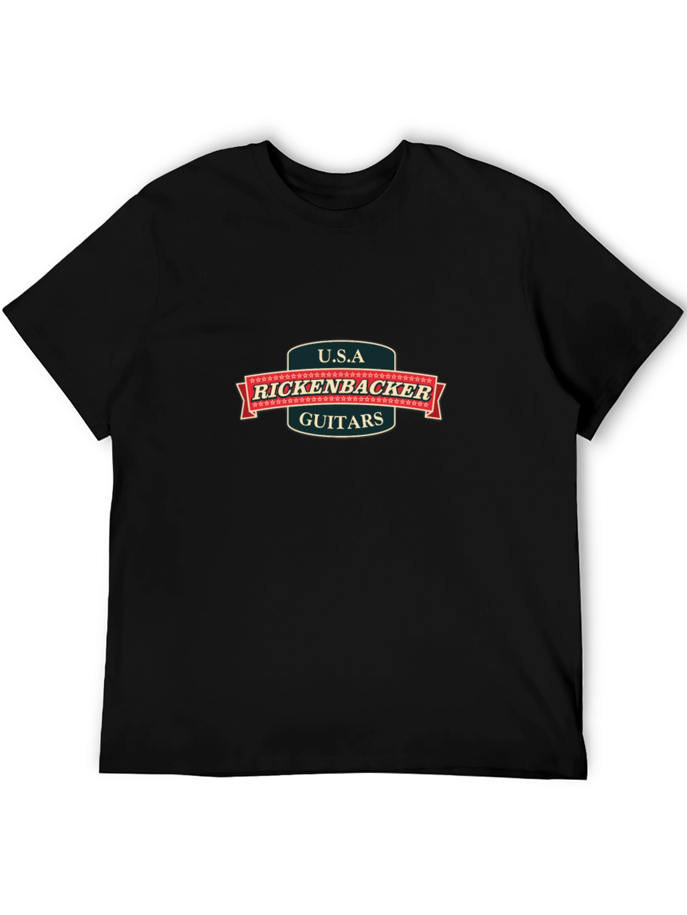 Rickenbacker Guitars USA Black T-Shirt