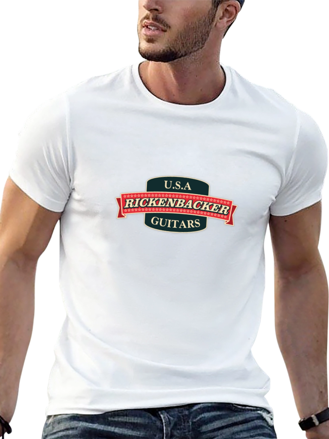 Rickenbacker Guitars USA Black T-Shirt