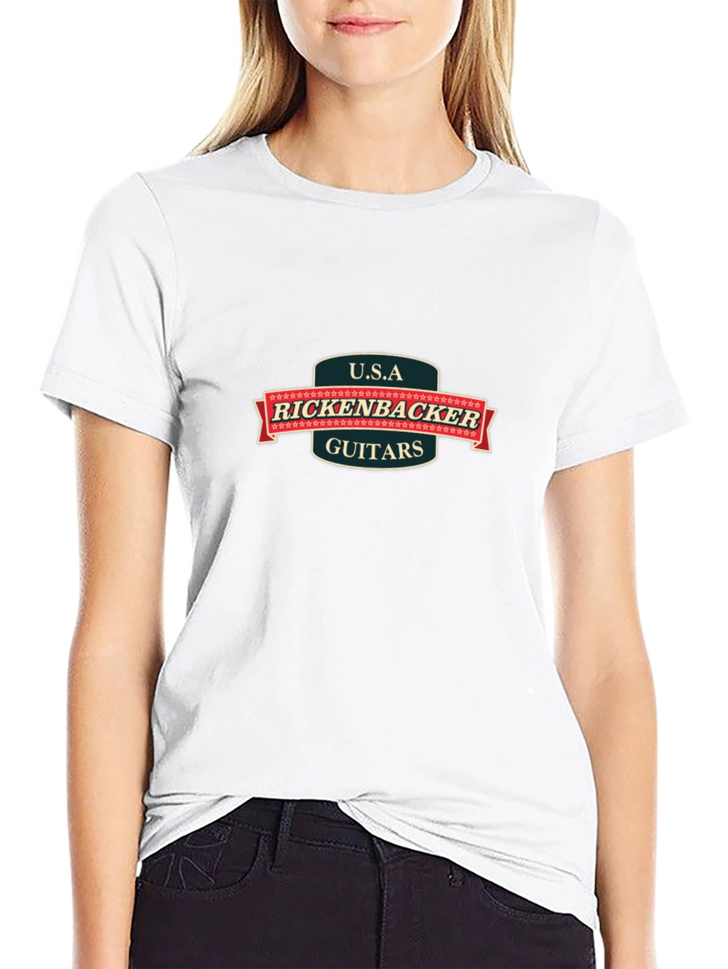 Rickenbacker Guitars USA Black T-Shirt