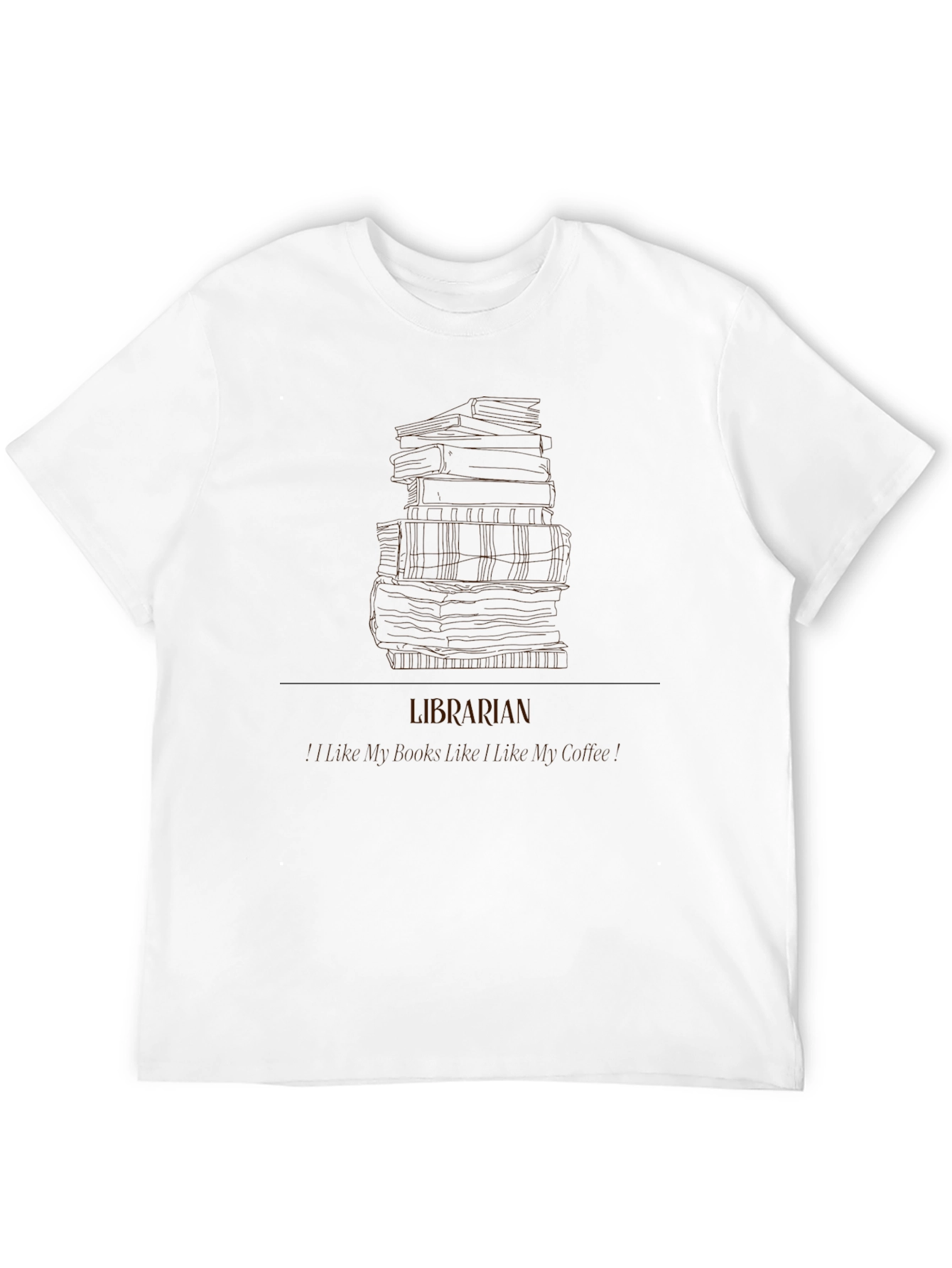 Librarian Graphic T-Shirt - Books Design Tee