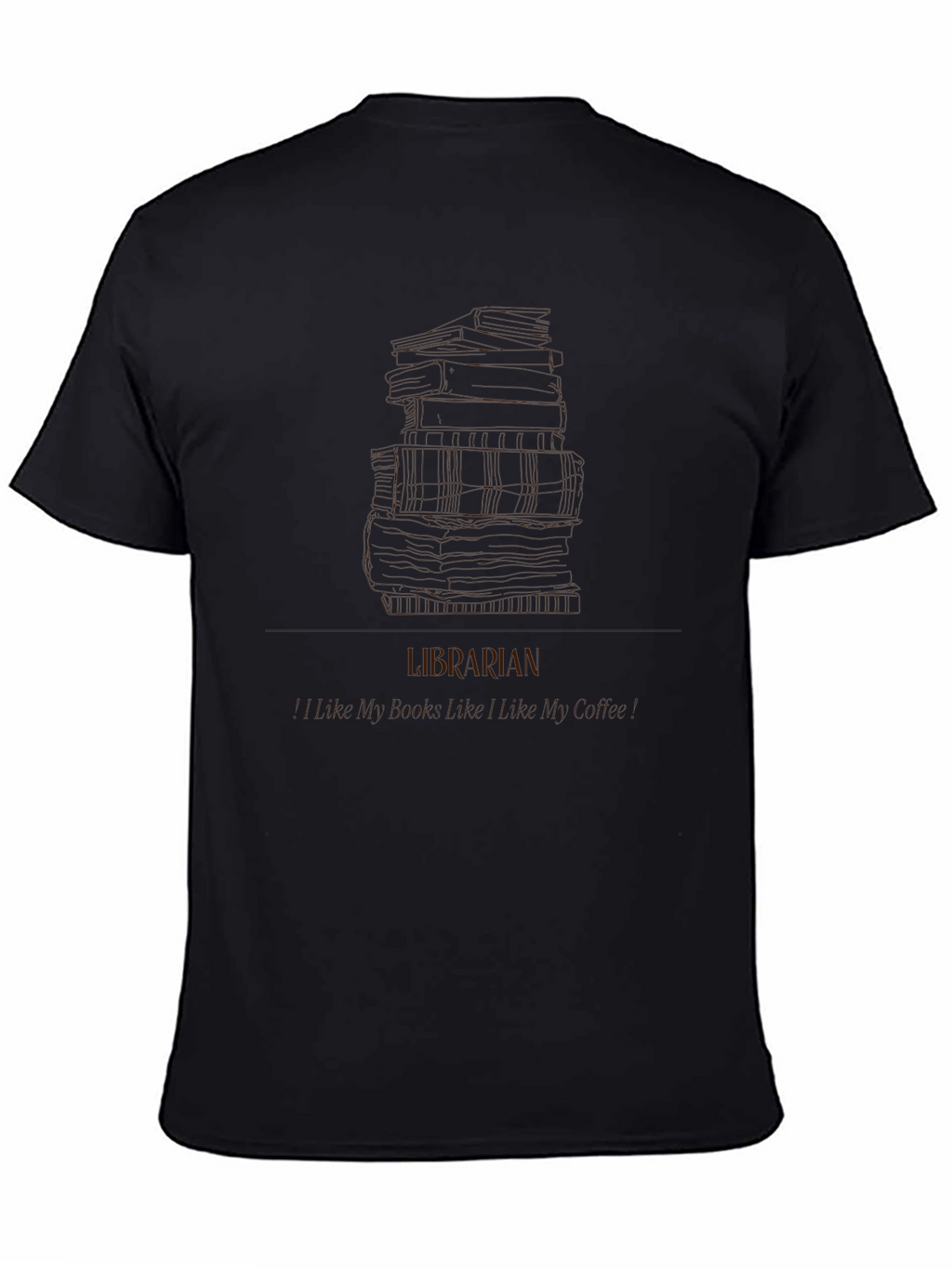 Librarian Graphic T-Shirt - Books Design Tee
