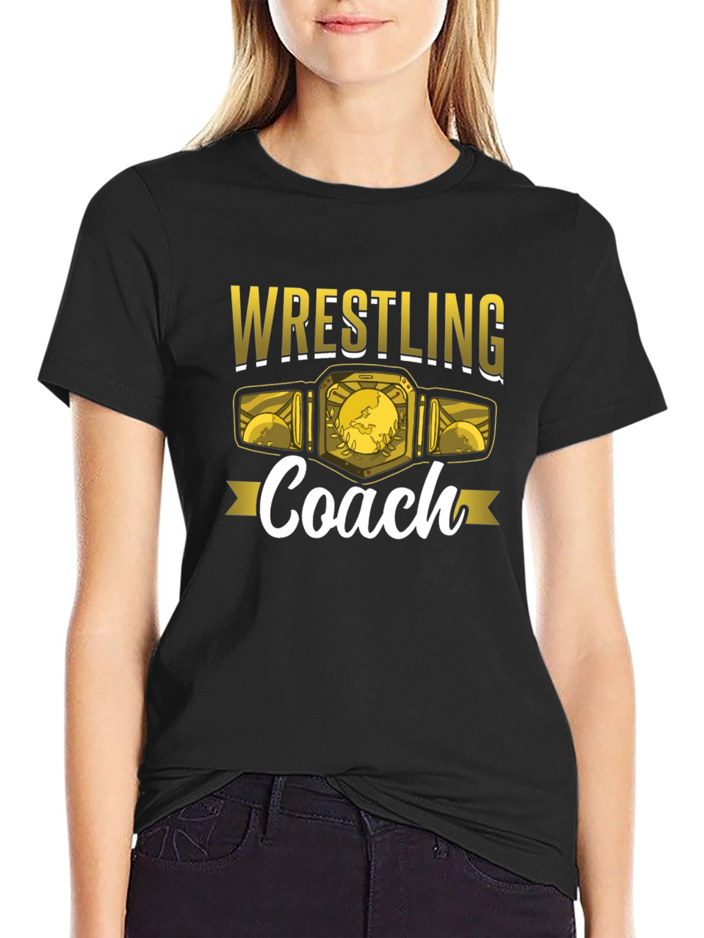 Wrestling Coach Graphic T-Shirt