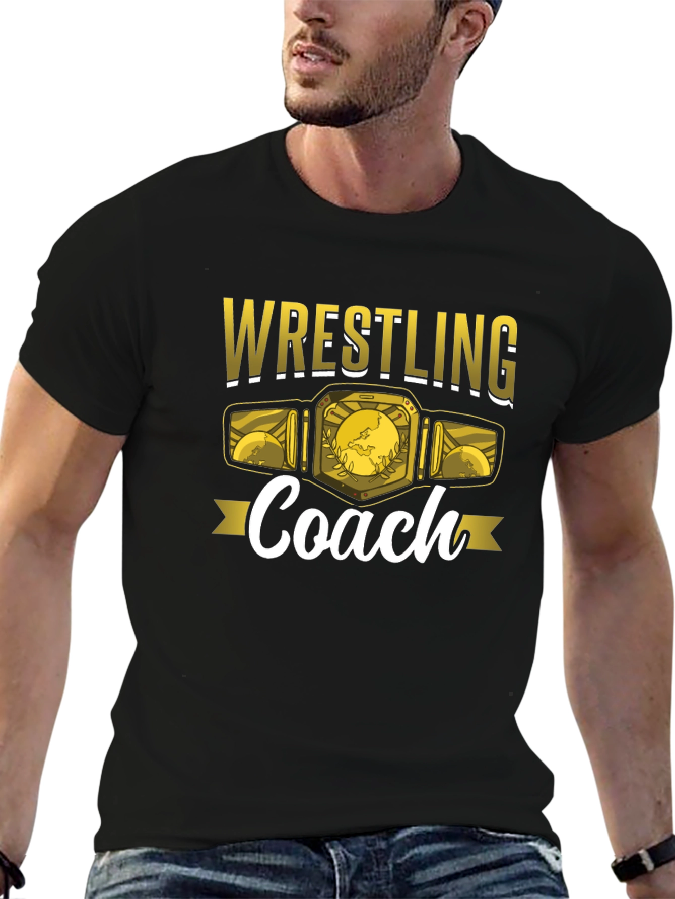 Wrestling Coach Graphic T-Shirt