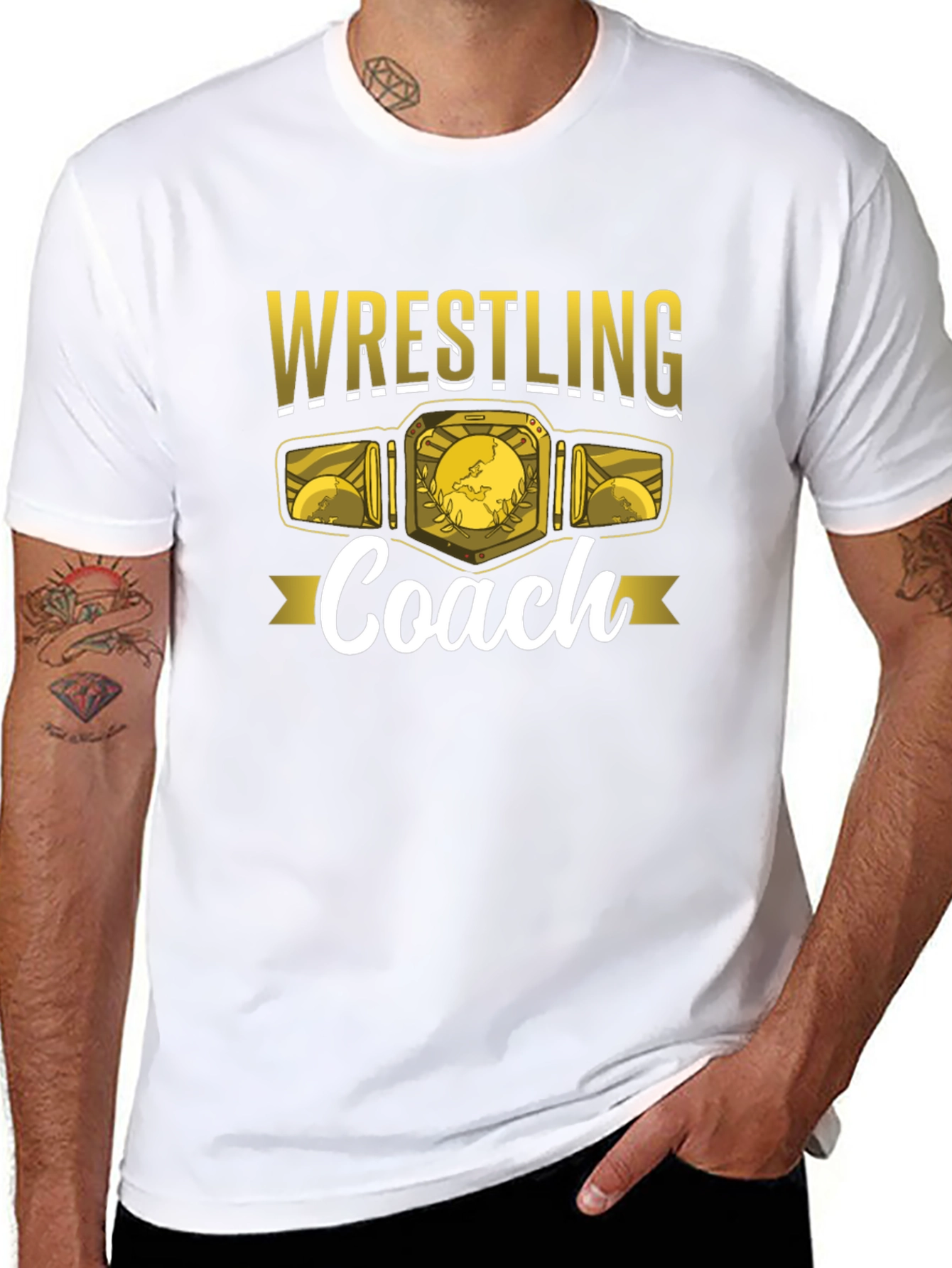 Wrestling Coach Graphic T-Shirt
