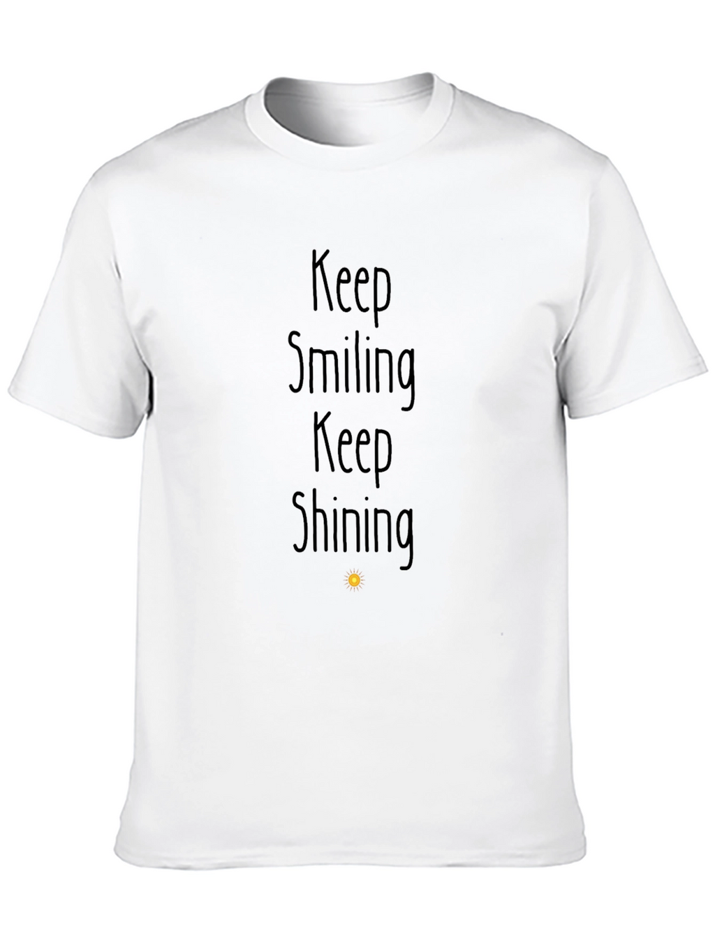 Keep Smiling Graphic Tee - Black Inspirational