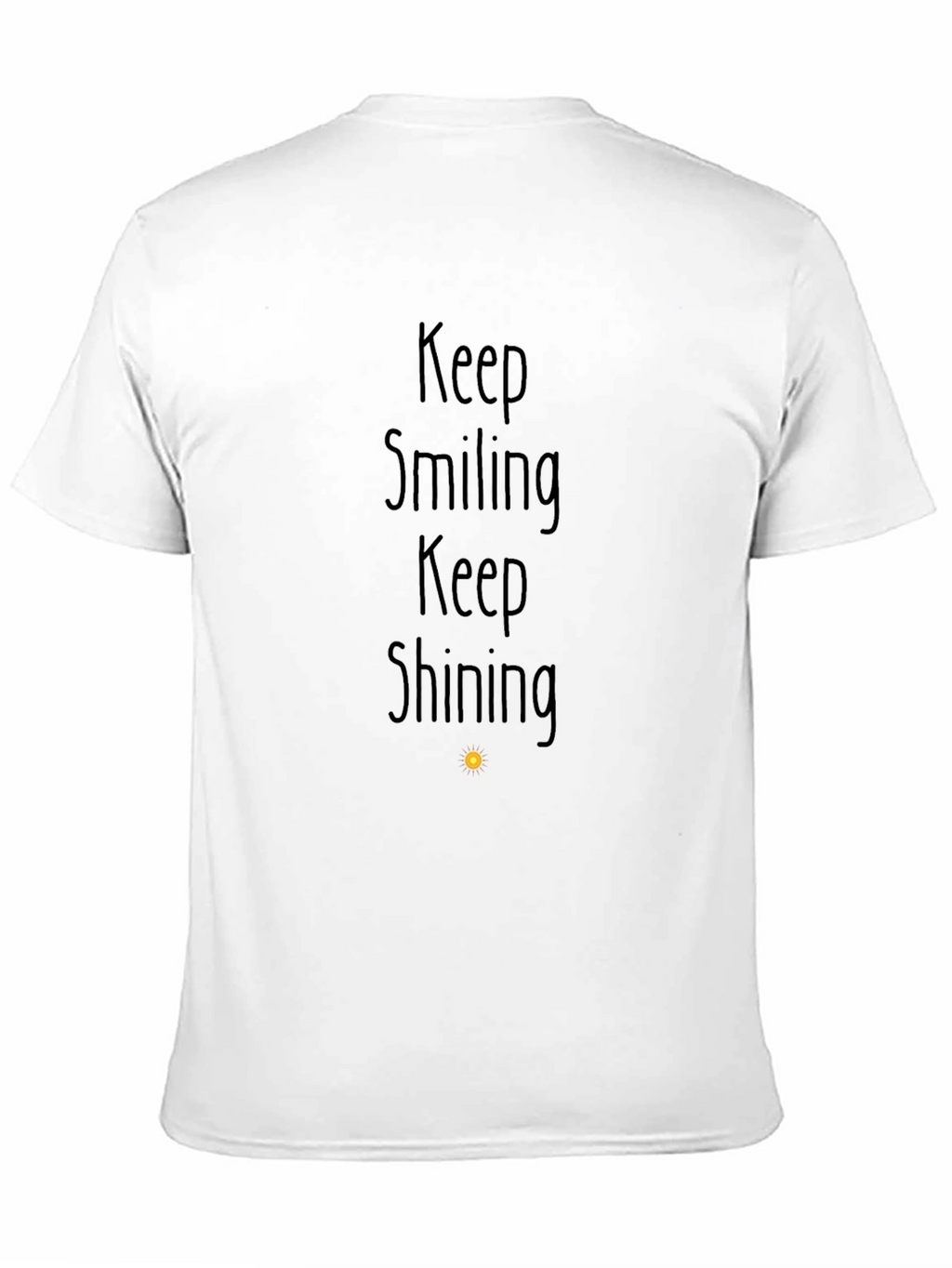 Keep Smiling Graphic Tee - Black Inspirational