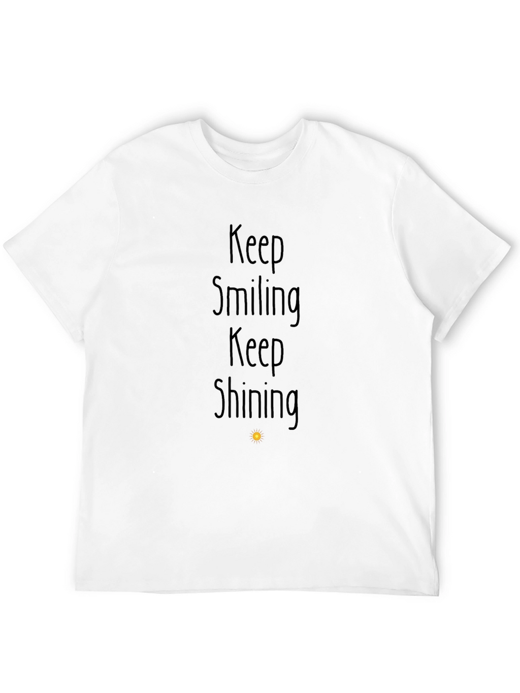 Keep Smiling Graphic Tee - Black Inspirational